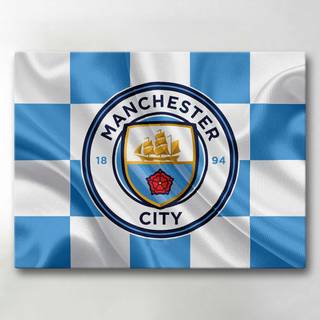 Lærredsbillede / Lærredstryk - Manchester City - 40x30 cm - Lærred