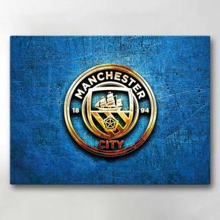 Lærredsbillede / Lærredstryk - Manchester City - 40x30 cm - Lærred