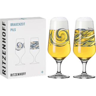 Brauchzeit pilsnerglas, 2 stk, #3&4