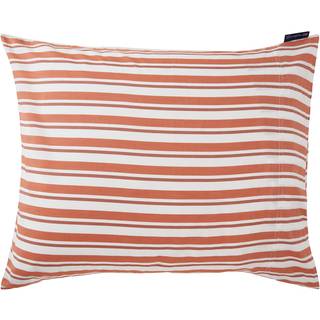 Lexington Striped Cotton Poplin Pudebetræk 50x60 Cm - Pudebetræk Bomuldspoplin Terra - 12420004-1098-P25