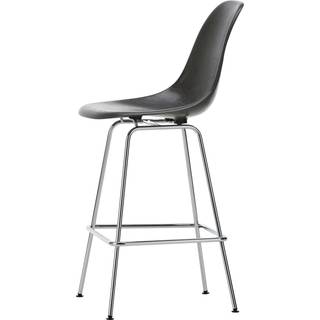 Vitra Eames Fiberglass Barstol Medium Elephant Hide Grey/Krom