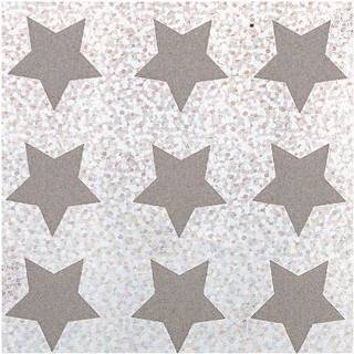 Bügelmotiv Sterne irisierend 19x19mm 9 Stück - Irisierend