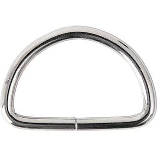 D-Ringe 25mm 4 Stück - Silber