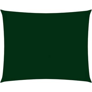 solsejl 2,5x3 m oxfordstof rektangulær mørkegrøn