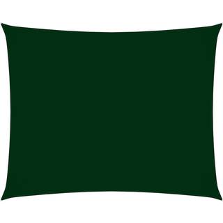 solsejl 2x3,5 m rektangulær oxfordstof mørkegrøn