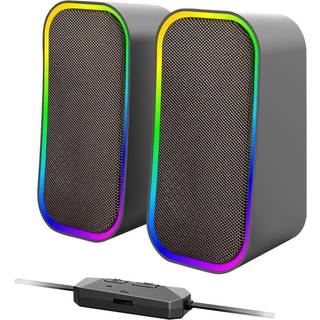 Speed-Link TOKEN RGB Gaming Stereo Speakers - Black - 2.0 Kanal - Sort