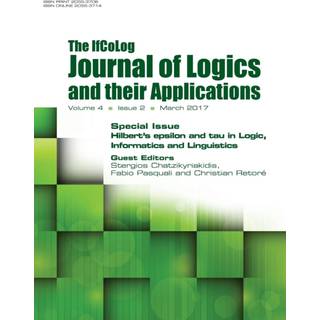 Ifcolog Journal of Logics and their Applications. Hilbert's epsilon and tau in Logic, Informatics and Linguistics