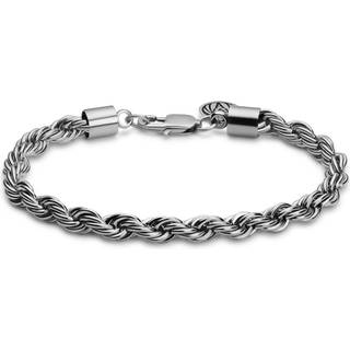 Essentials | 6 mm Sølvfarvet Rebkæde Armbånd