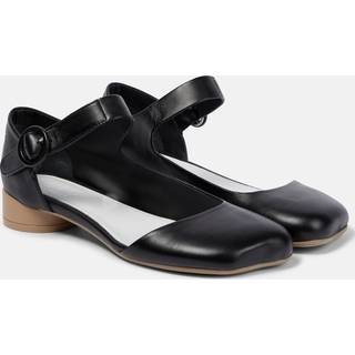 MM6 Maison Margiela Leather ballet flats - black - EU 35