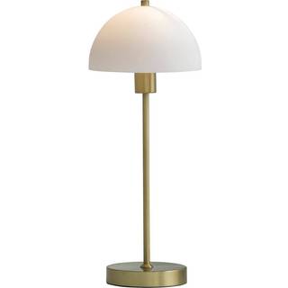 Herstal Vienda bordlampe Messing med glas skærm.