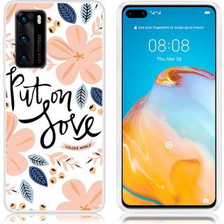 Deco Huawei P40 etui - blomster mønster