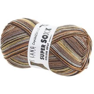 Lang Yarns Super Soxx Color 4-ply 383 Indhold: 75% ny uld, 25% polyamid Vægt/længde: 100 g = ca. 420 meter Anbefalede pinde: 2.5-3.5 mm. Strikkefasthed: 10 x 10 cm = 30 m x 41 p Vask: Maskinvask 40 ℃ / Kan tørretumbles / Brug aldrig skyllemiddel.