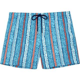 HOM Herren Badeshorts blau,multicolor Gestreift