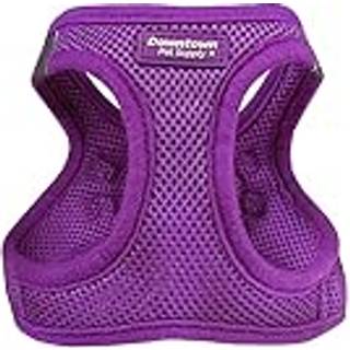 Downtown Pet Supply Trin i hundesele til sm? hunde Ingen tr?k Medium lilla - Justerbar sele med polstret mesh stof og reflekterende trim - sp?nde