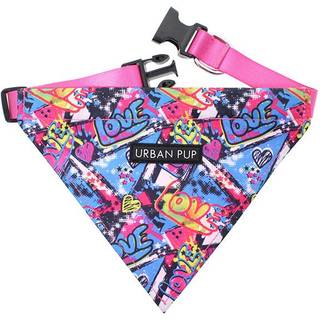 Urban Pup Bandana - Pink Graffiti / L