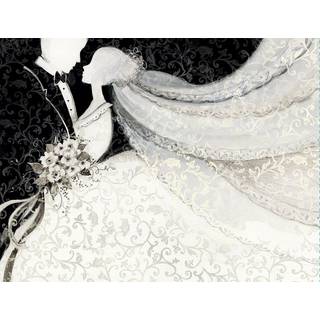 Lang - """" Wedding Day """" - Stor g?stebogskunst af Susan Winget - Hardbound - 40 sider - 9.25 """" X 7 """"