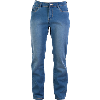 Steenholt Grace Dame Jeans m. stretch Plus Size - Medium Light Blue - 54/32