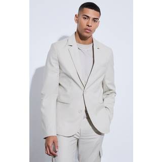 Mens Stone Slim Fit Suit Jacket