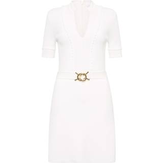 Rebecca Vallance Lela ribbed knit minidress - white - M
