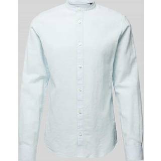 ONLY & SONS Caiden LS Linen Mao Shirt Cashmere Blue