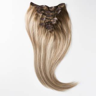 Rapunzel of Sweden Classic Clip-ins Straight / Medium Volume / 7 pieces 40 cm Dark Ashy Blonde Balayage B2.6/10.10