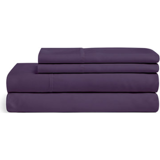 Cozy House Collection 100 % rayon afledt af bambus lagners?t - K?lende ?ndbart silkebl?dt 3-delt senget?jss?t med dyb lomme (Twin XL Purple)