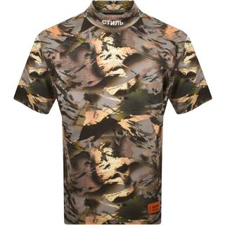 Heron Preston Mock Neck T Shirt Green