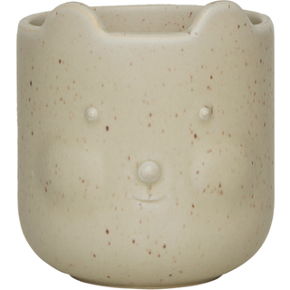 Bjørne krukke 9 cm, reactive olive