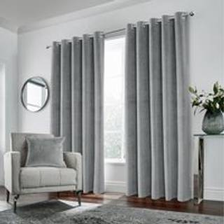 Enhanced Living Enhanced Living Grey Thermal Blackout Hampton Readymade Curtains