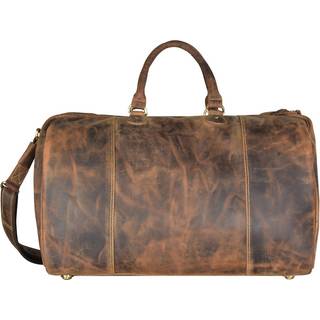 Greenburry Reisetasche Leder Herren 49x33cm "Vintage" antikbraun, Sporttasche im retro Look, Weekender für Männer