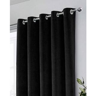 Enhanced Living Enhanced Living Black Thermal Blackout Hampton Readymade Curtains
