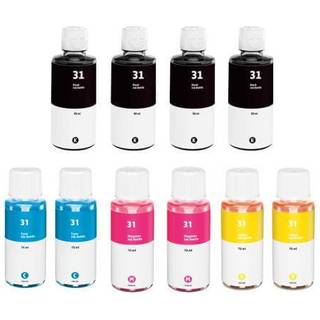 Kompatible blækpatroner HP 31 - GT31 / 51, 10 stk. rabatpakke 780 ml