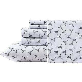 Wrangler- Queen Sheet Set Silky & Lightweight Bedding Set Casual Home D? Cor (Steer Skulls Black Queen)