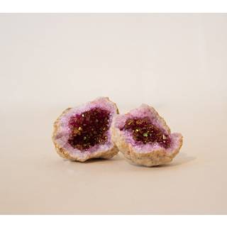 KRYSTAL GEODE MED PINK KVARTS - PEACE & HARMONY - Geode - YOGO & YOGINI - StudioBuus