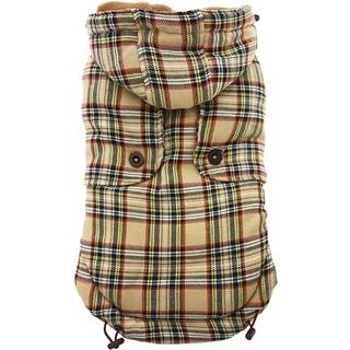Brown Tartan Hundejakke - Størrelse 20
