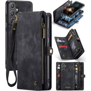 Samsung Galaxy A55 Caseme 008 2-i-1 Multifunktionel Pung - Sort