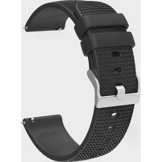 Urrem 20 mm til Garmin, Samsung, Huawei, Amazfit Sort