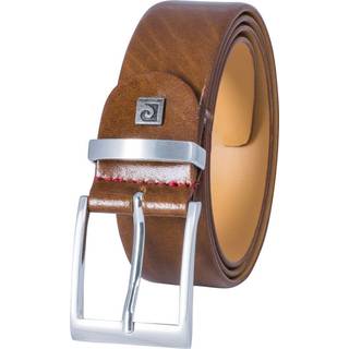 Pierre Cardin Herren Gürtel braun, cognac Glattleder