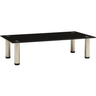 tv-bord 60x35x17 cm hærdet glas sort