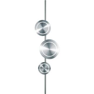 Planetarium LED-væglampe, nikkelfarvet, højde 120 cm, aluminium