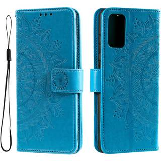 SKALO Samsung A33 5G Mandala Flip Cover - Blå