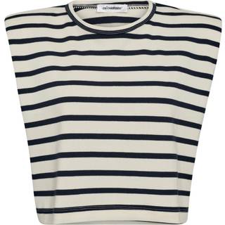 Co Couture ClassicCC Stripe ED Crop Tee Off white 33076