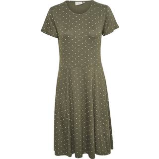 KAFFE Hazel Jersey Kjole Grøn-L