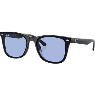 Ray - Ban Unisex RB4420 601/80 Solbriller Injiceret Sort Blå Firkantet Normal