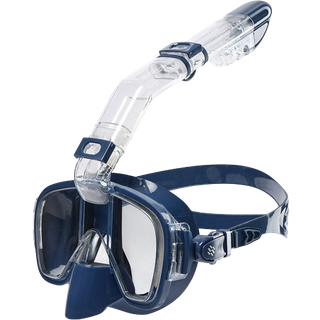 Watery fullface dykkermaske til voksne - Pearl - Mørkeblå - Fullface dykkermasker