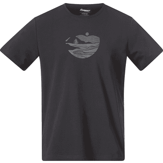 Bergans Men's Nordmarka Organic Cotton Print Tee Dark Shadow Grey/Dark Shadow Grey Sunset, S