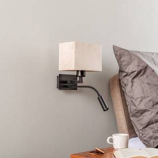 Væglampe Harry Euluna, Sort, Stue/spisestue, Metal, Moderne, Læselampe