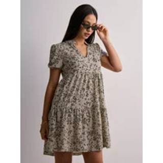 JDY - Beige - Jdyzoey S/S V Neck Dress Jrs Atk - X-Small