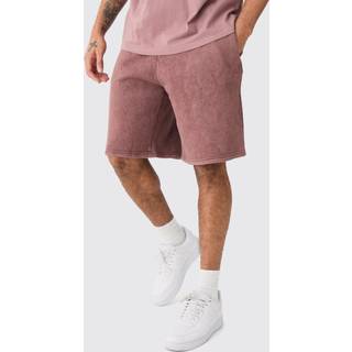 Mens Chocolate Oversized Washed Short