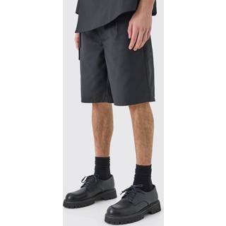 Mens Black Tailored Shorts